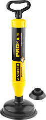 STAYER PROPump, d 70, 160 мм, вакуумный вантуз с двумя адаптерами, Professional (51925)