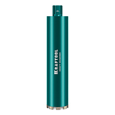 KRAFTOOL DIAMOND 102 мм (450 мм, 1 1/4″, лазерная сварка, сухое сверление с микроударом), алмазная коронка по железобетону (29825-102)