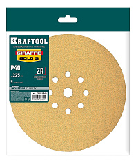 KRAFTOOL Giraffe GOLD-9 225 мм, Р40, шлифовальный круг на липучке, 9 отв. (35651-040)