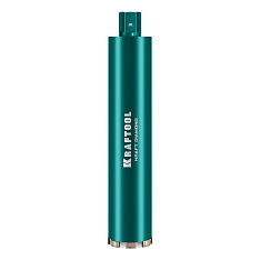 KRAFTOOL DIAMOND 92 мм (450 мм, 1 1/4″, лазерная сварка, сухое сверление с микроударом), алмазная коронка по железобетону (29825-092)