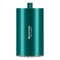 KRAFTOOL DIAMOND 250 мм (450 мм, 1 1/4″, лазерная сварка, сухое сверление с микроударом), алмазная коронка по железобетону (29825-250)