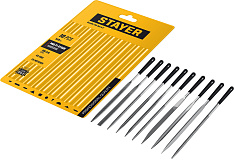 STAYER 140 мм, 10 предм., набор надфилей, Professional (16011-H10)
