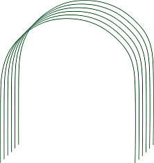 GRINDA 2.2 м, стальные, проволочные, 6 шт, дуги для парника (422311-85-90)
